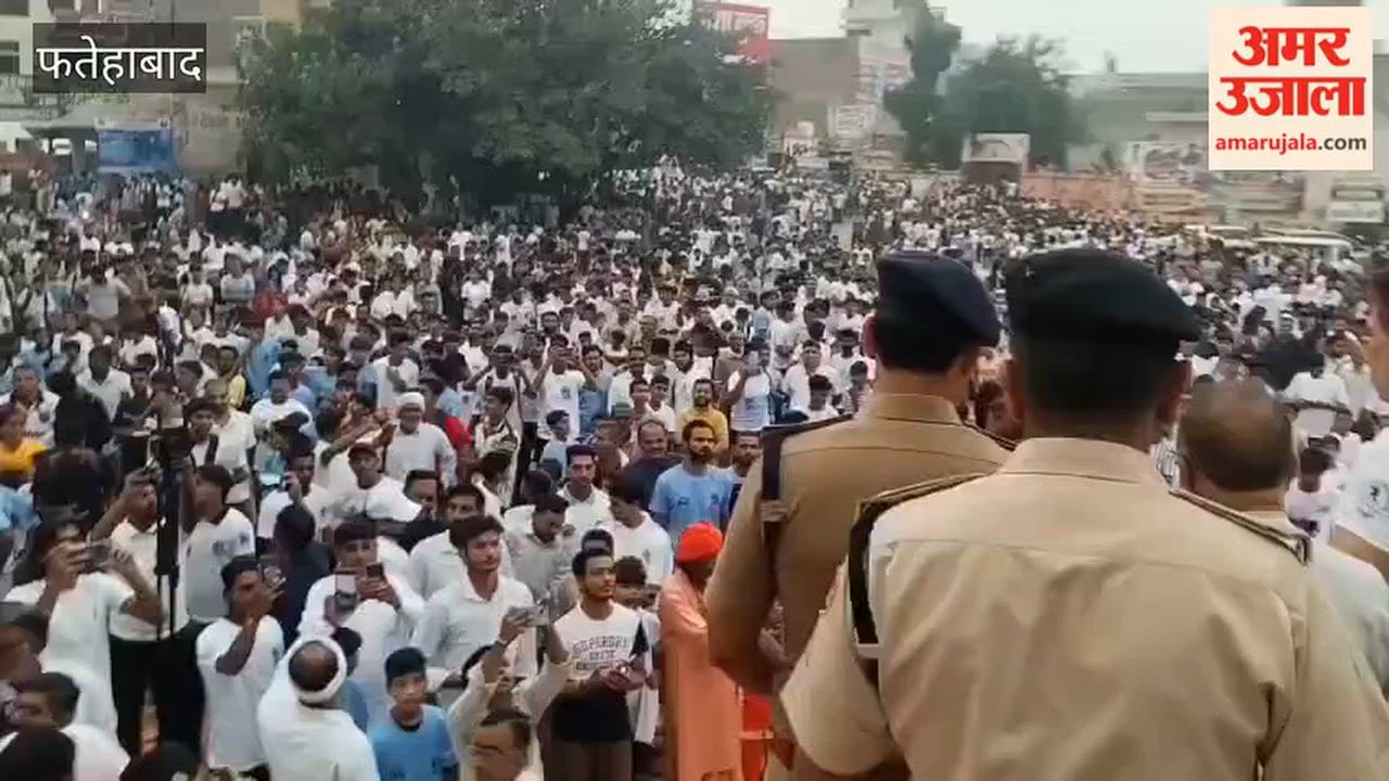 Youth in Tohana raise a spirited call against drug abuse; marathon flagged off from the bus stand