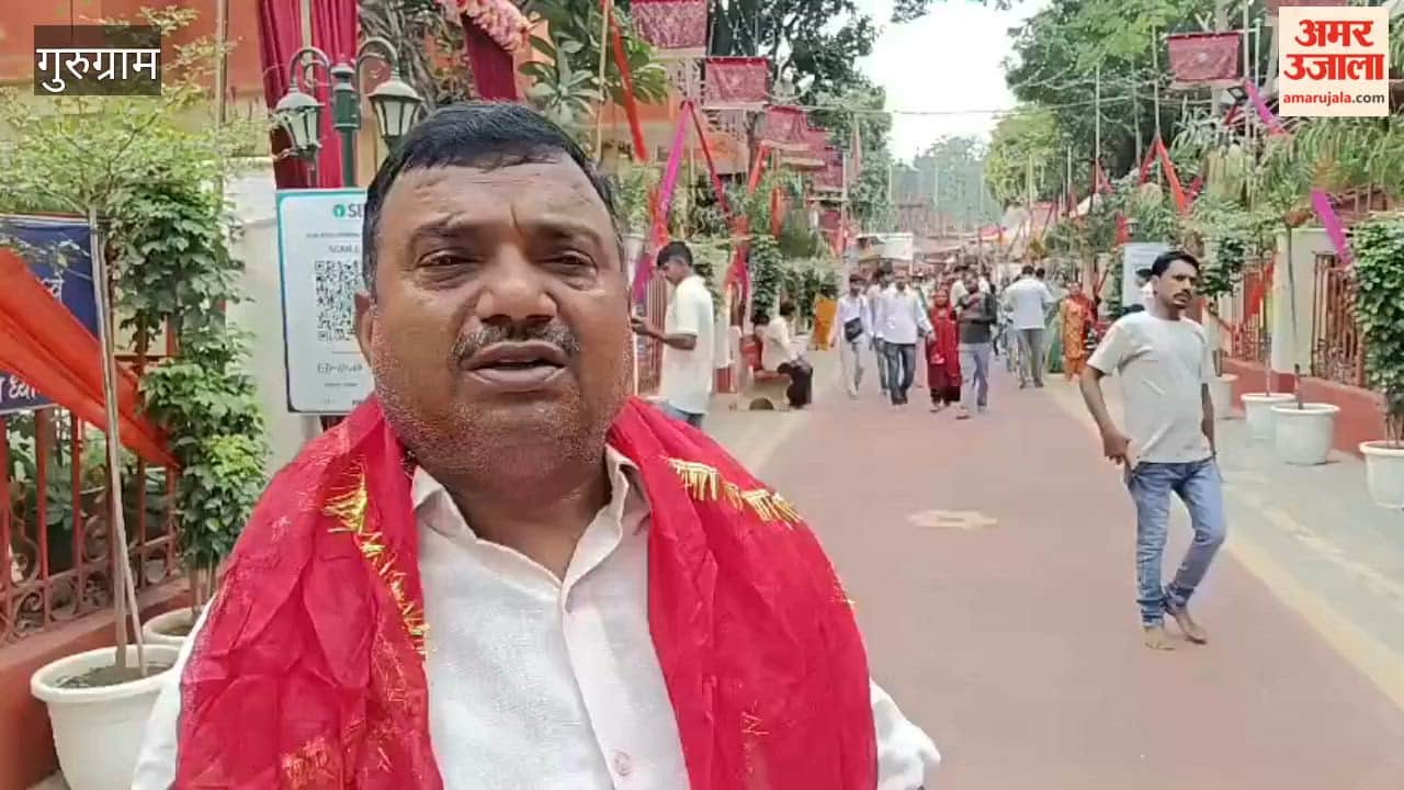 Devotees thronged Sheetla Mata Temple in Gurugram on first day of Navratri
