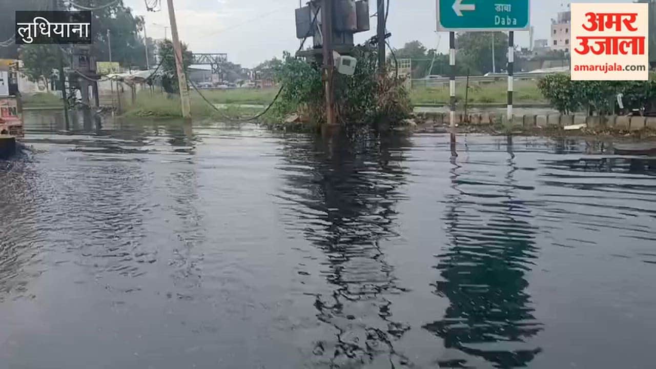 Sewage water floods roads at Sherpur Chowk after rain; commuters face inconvenience