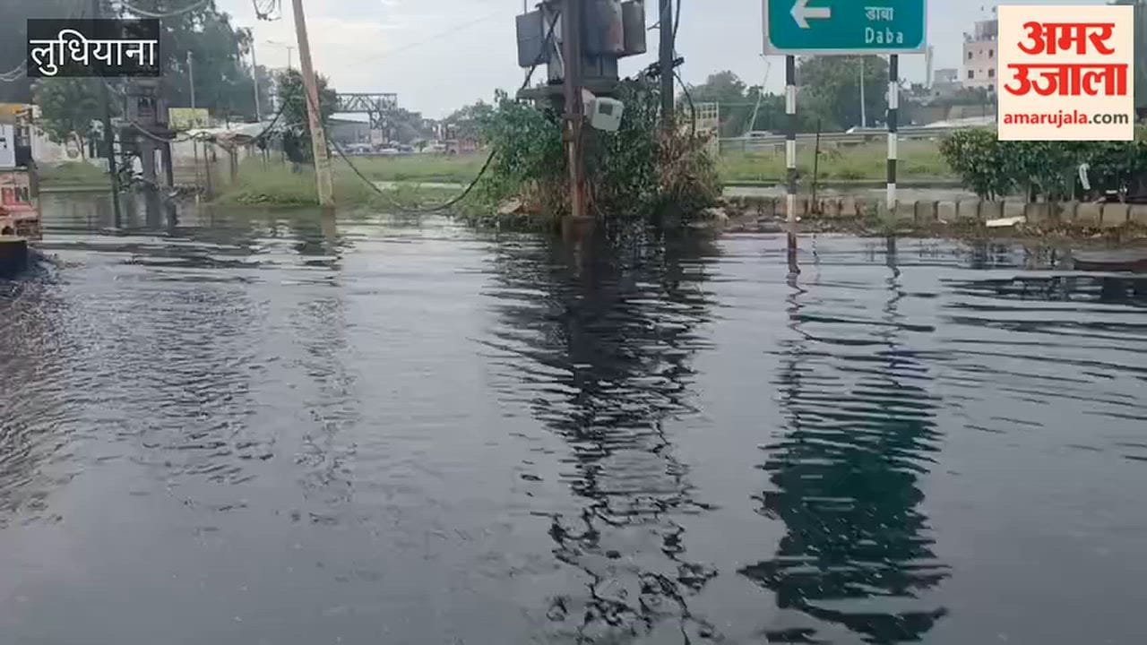 Sewage water floods roads at Sherpur Chowk after rain; commuters face inconvenience
