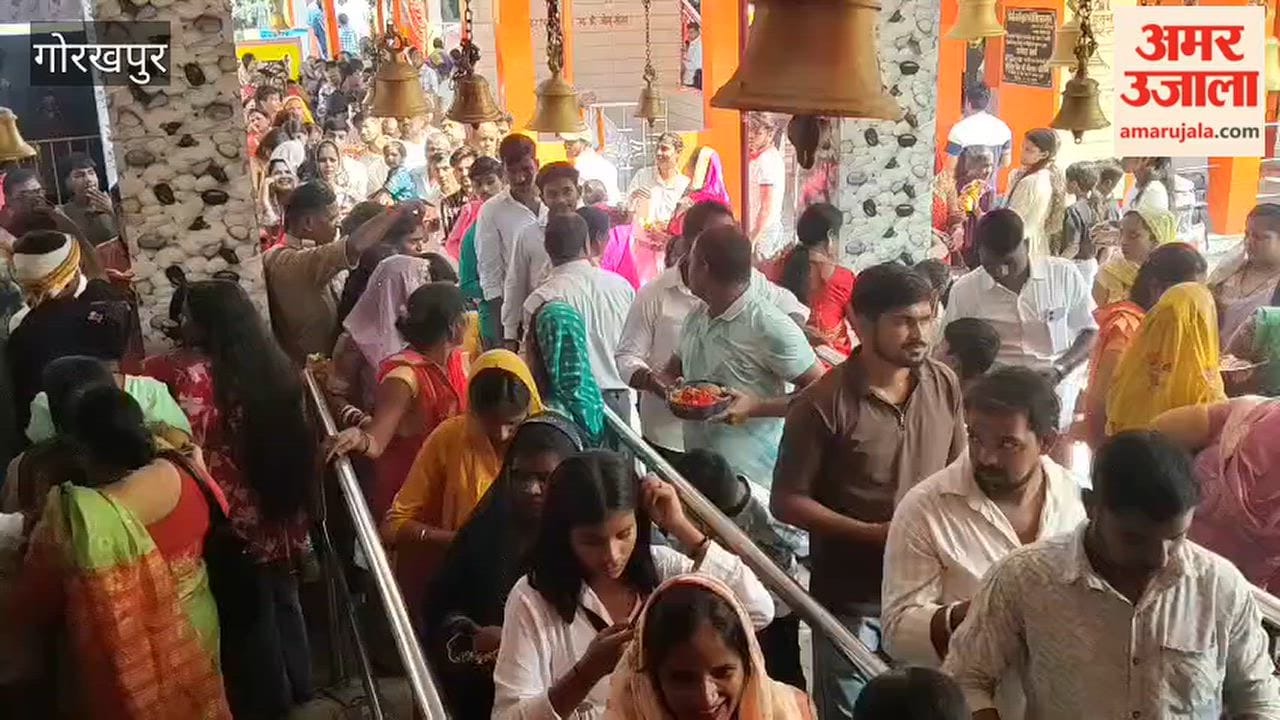 Devotees at Budhiya Mata Temple on the First Day of Sharadiya Navratri