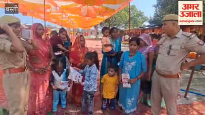 The 'Mission Shakti' team raised awareness among women and girls visiting the temple.