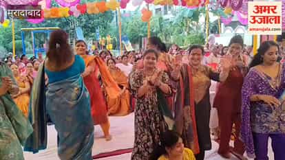 Devotees danced to bhajans during the Mahabharata narrative