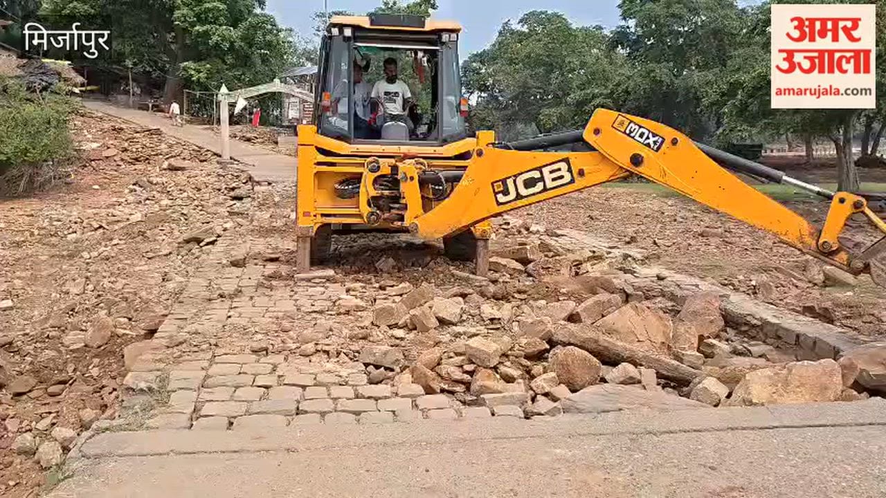 Villagers and devotees repair damaged causeway through voluntary labor