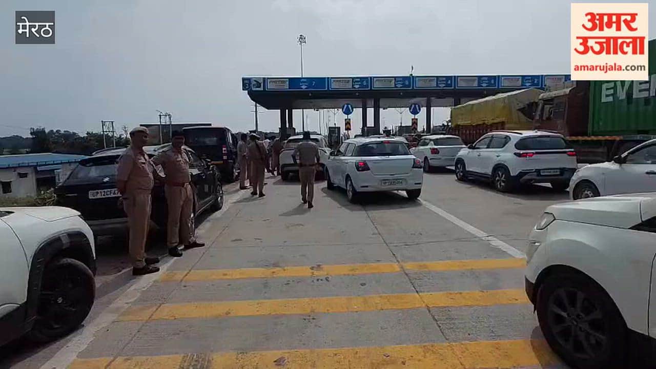 Police Deployed at Kashi Toll Plaza in Meerut to Stop Farmers’ Groups and Opposition Leaders Heading to Delhi