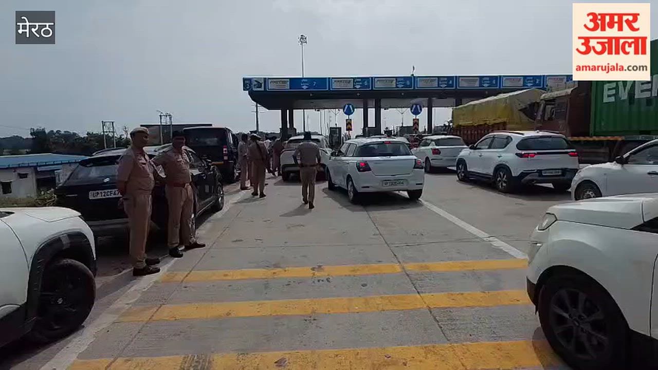 Police Deployed at Kashi Toll Plaza in Meerut to Stop Farmers’ Groups and Opposition Leaders Heading to Delhi