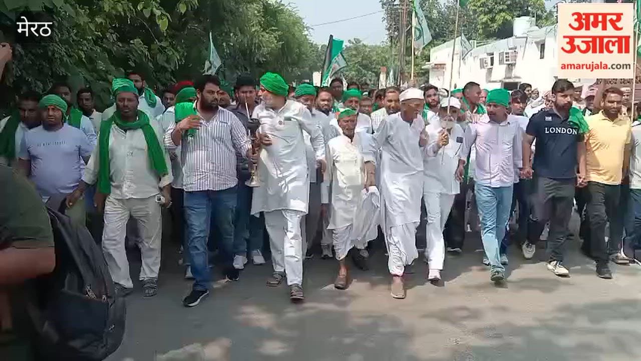 BKU Farmers March to Meerut Collectorate, Warn of Indefinite Protest if Demands Remain Unmet