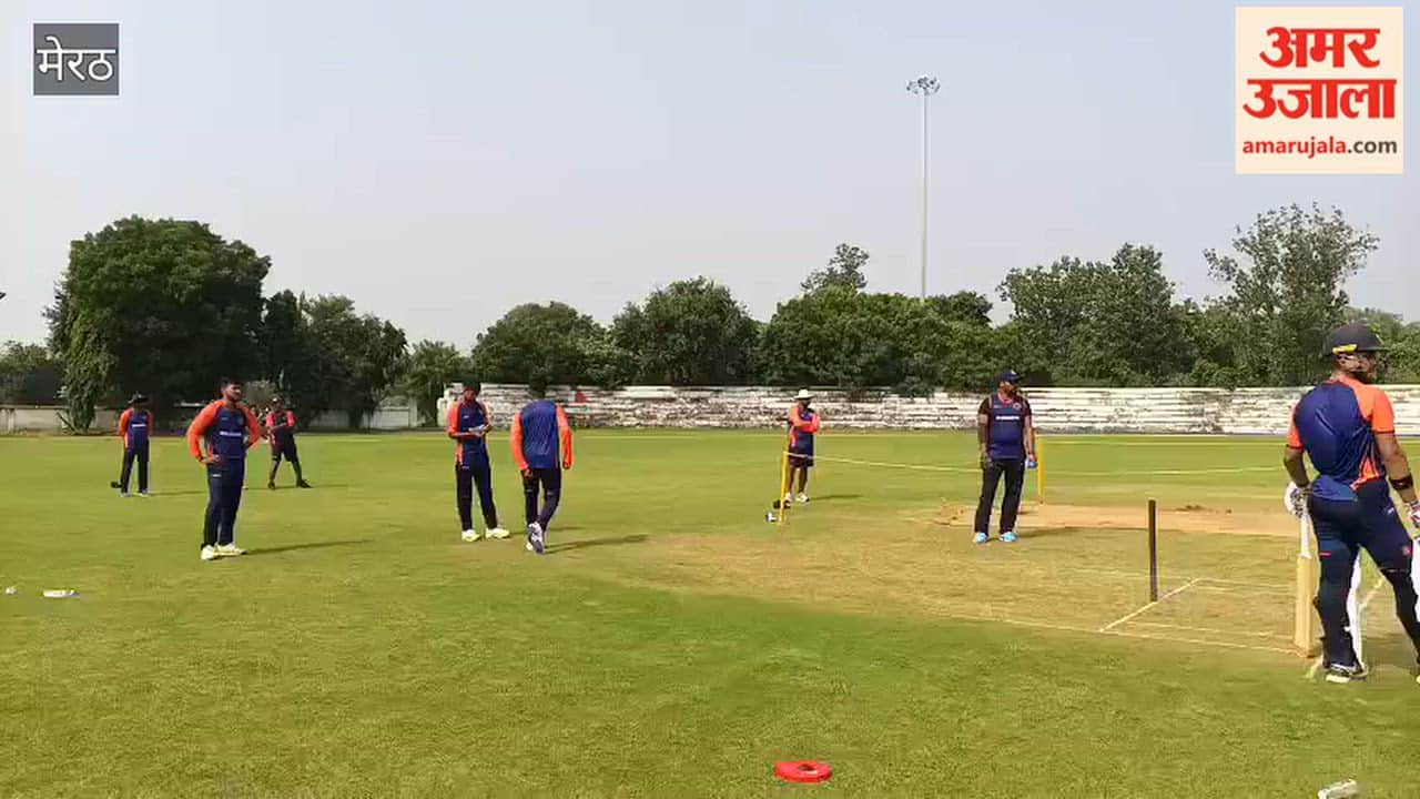 Maharashtra Under-23 Cricket Team Steps Up Practice at Victoria Park in Meerut