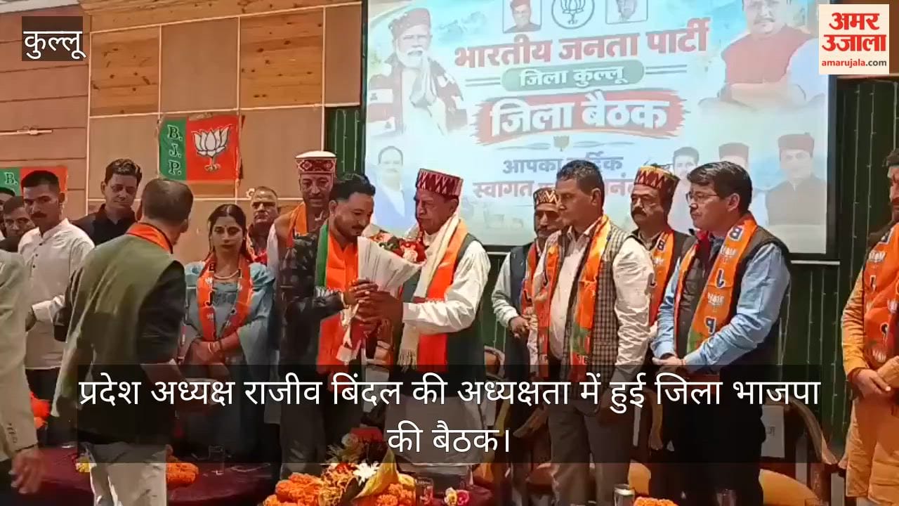 Kullu: District BJP meeting held under the chairmanship of State President Rajeev Bindal.