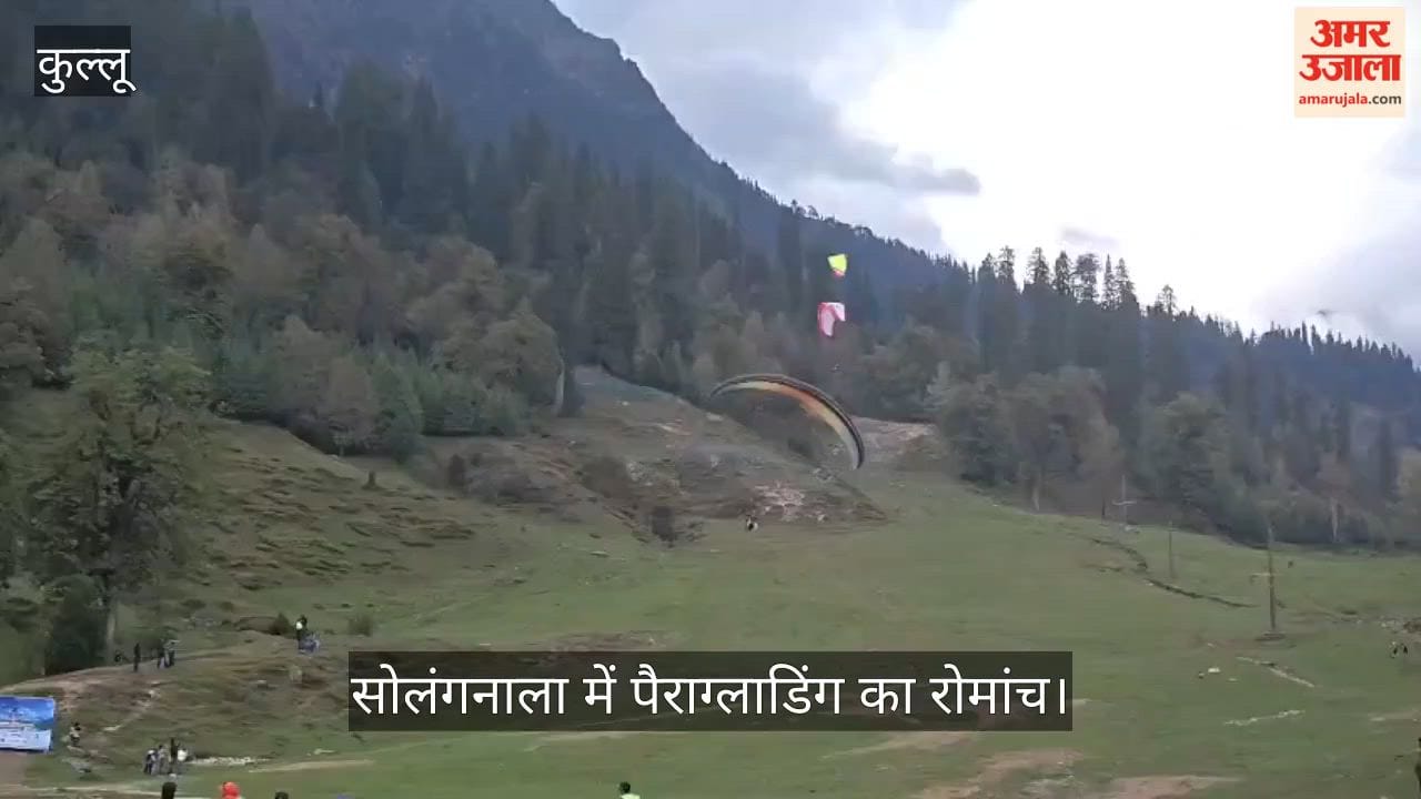 The thrill of paragliding at Solang Nala: Manish leads the overall competition