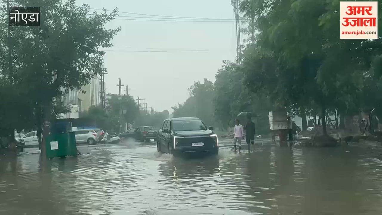 Rain caused waterlogging in several areas of Greater Noida