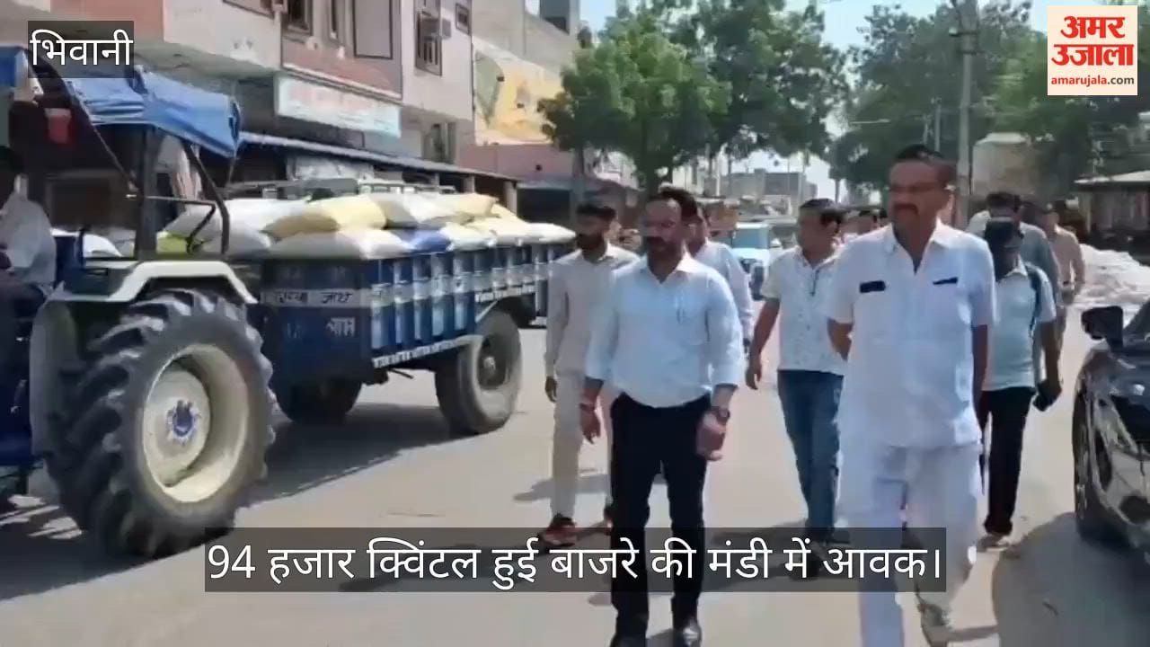 SDM inspected crop procurement arrangements at the new grain market in Bhiwani.
