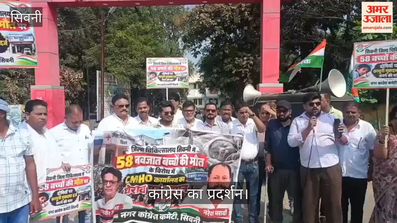 Deaths of 46 newborns at Seoni District Hospital: Congress burns CHMO's effigy; political temperature rises.