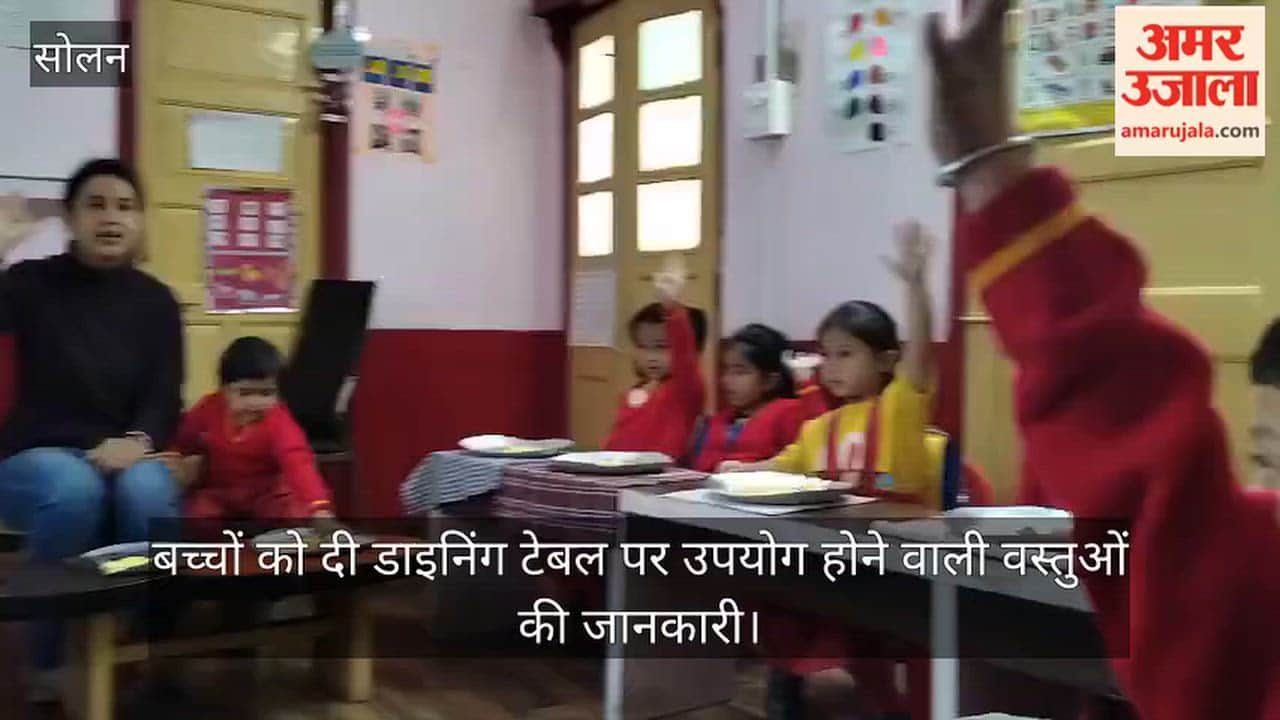 Solan: Children given information about items used on the dining table.