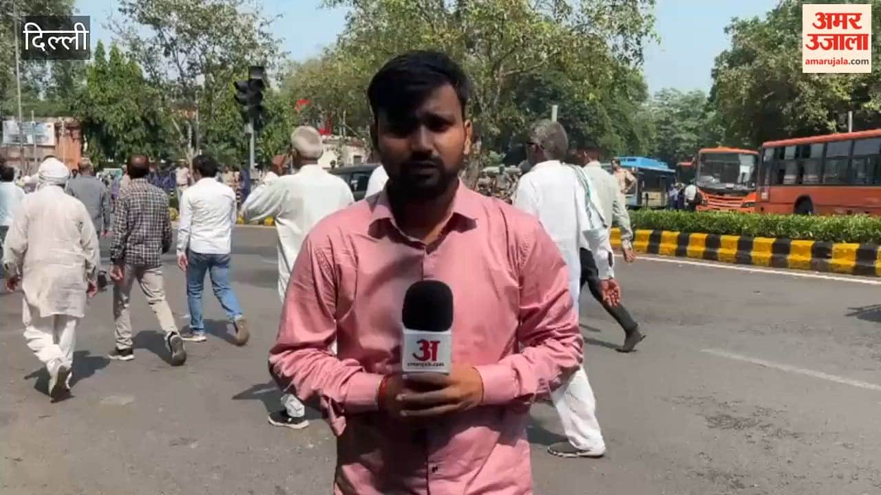 Congress workers from Haryana arrived in Delhi for the INDIA alliance march