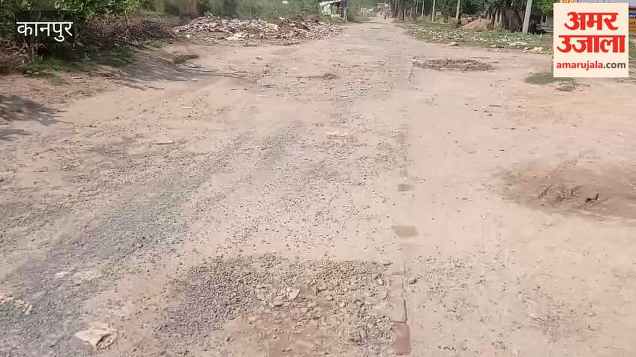 Potholes and loose gravel on the Kursauli Canal Bridge road causing trouble for motorists