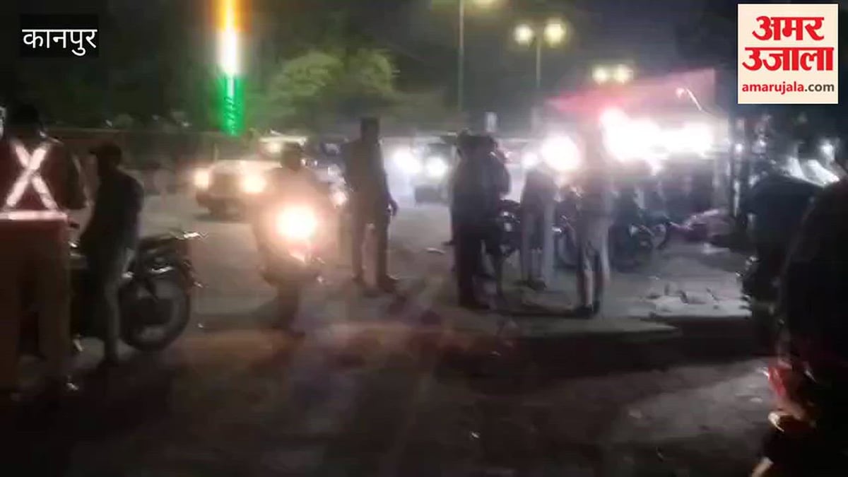 कानपुर: नवरात्रि पर्व को लेकर अलर्ट मोड पर पुलिस, रेलबाजार में चलाया चेकिंग अभियान