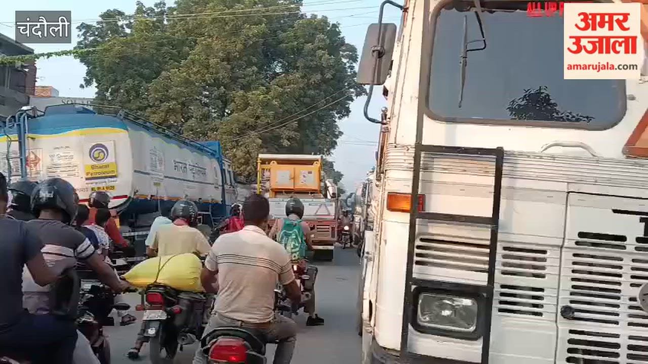 Severe two hour traffic jams every morning past 15 days Alinagar Sakaldiha road