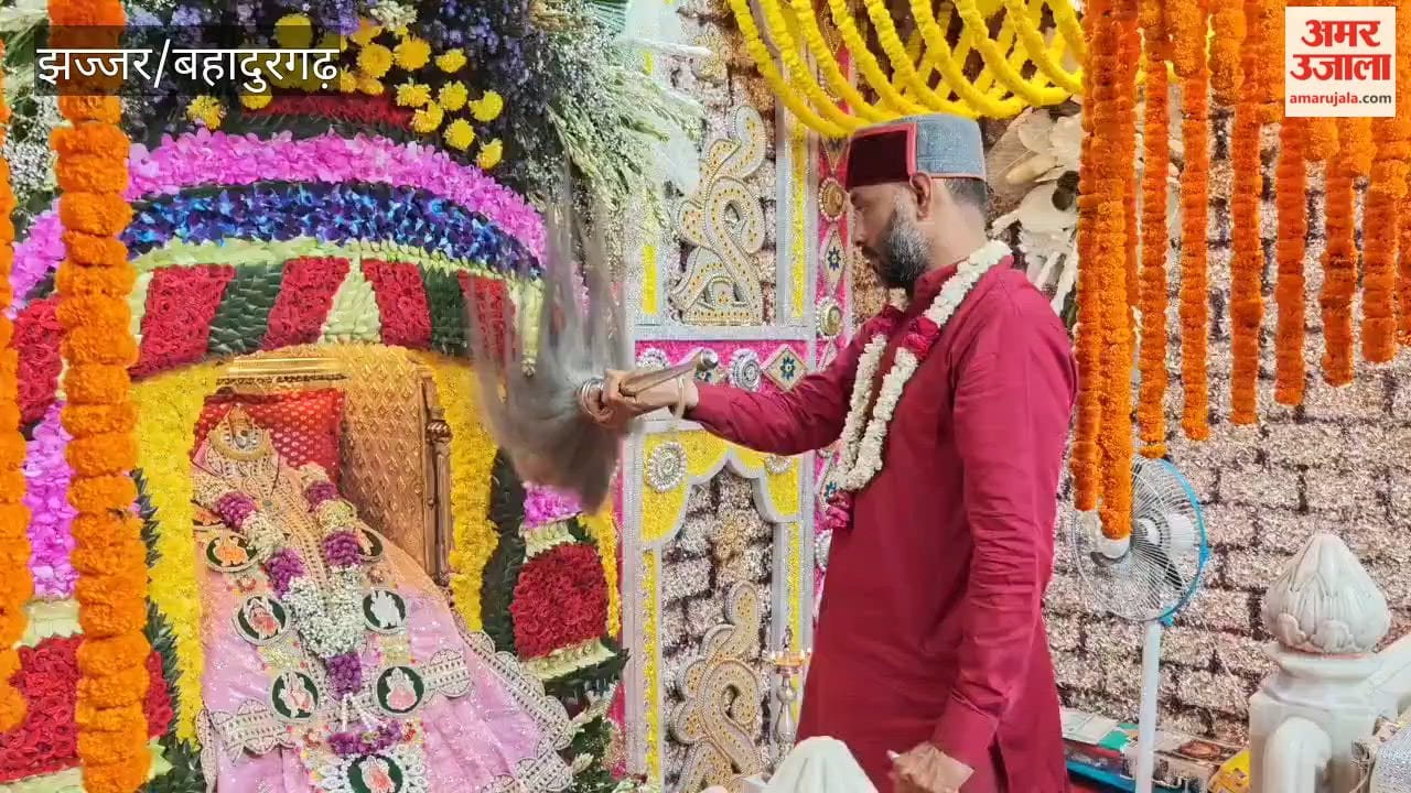 A massive surge of devotees thronged the shrine of Mata Bhimeshwari Devi on the third day of Navratri.