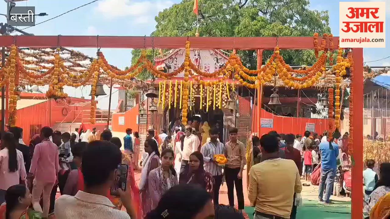 Heavy Rush of Devotees at Baira Samay Mata Temple in Bhanpur