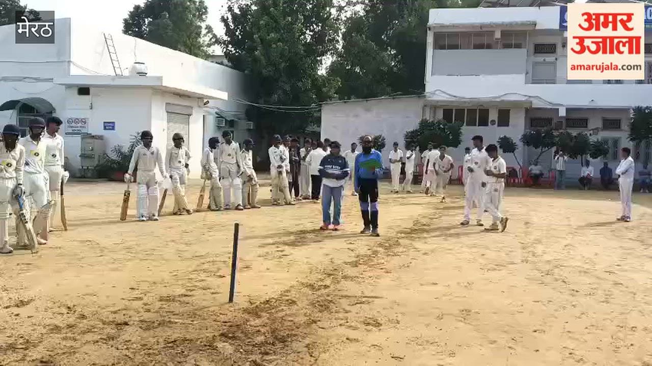 Cricket Trials Held at Rishabh Academy in Meerut for State-Level Tournament