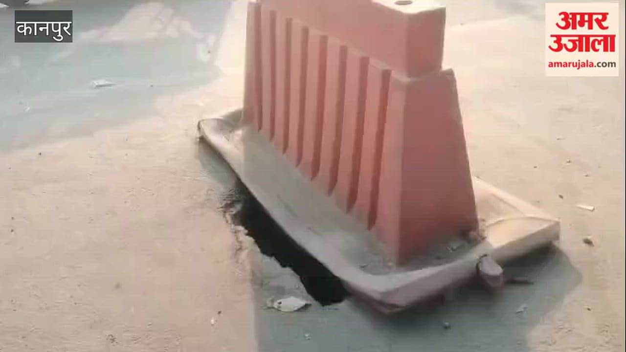 Kanpur: Broken cover on a sewer chamber near PAC Mor intersection poses accident risk
