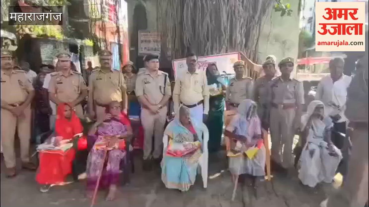महराजगंज: भिटौली पुलिस ने जरूरतमंद और बुजुर्ग महिलाओं को बांटे मिष्ठान व शॉल