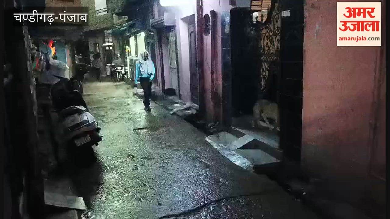 Rain changes the weather in Pathankot; darkness descends on the streets, and people retreat into their homes.