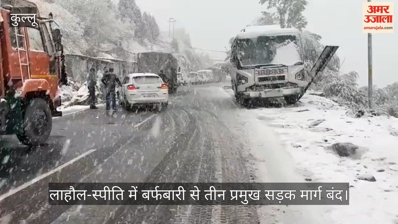 lahaul spiti snowfall darcha shinkula gramphoo batal road closed