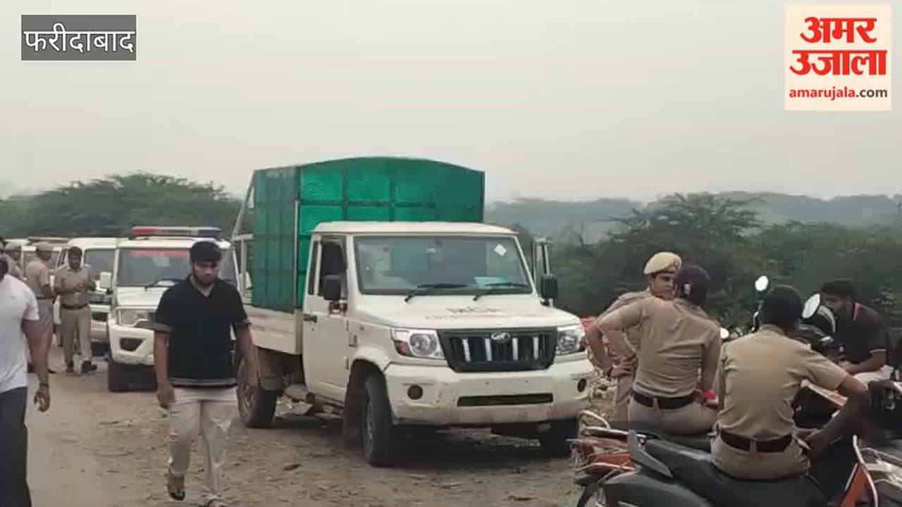 Protest in Faridabad over garbage dumping and police deployed