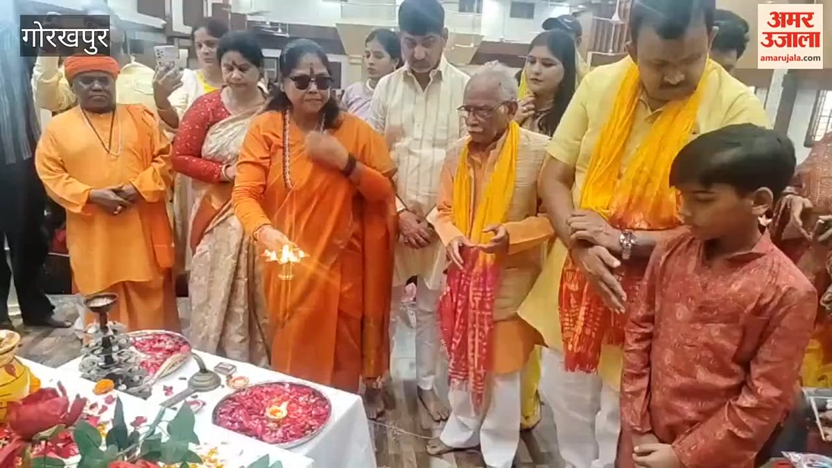 गोरखपुर: आर्य नगर में 1100 कन्याओं का पूजन, भक्ति और शक्ति का दिखा संगम