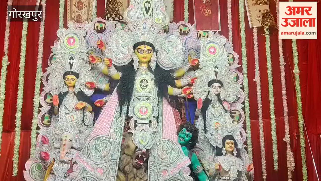 Durga Idol Installed at Ghosh Company Chauraha