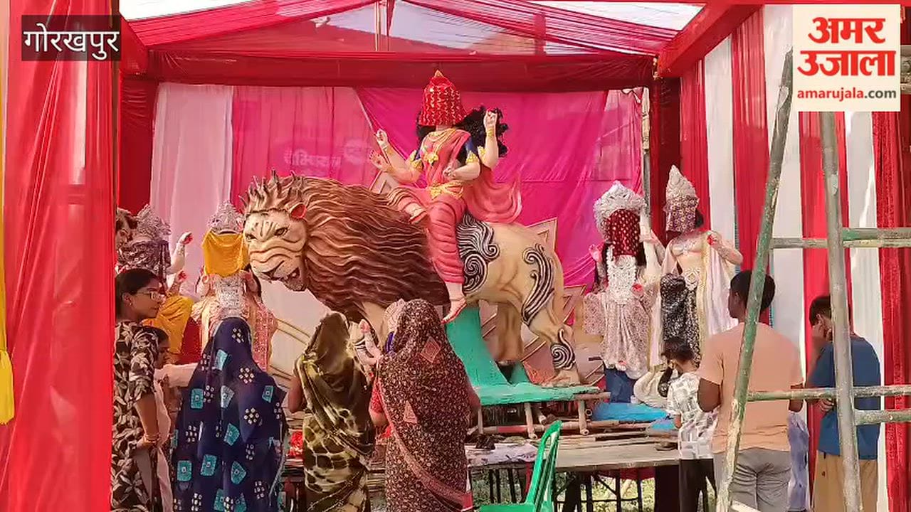 134 Durga Idols Installed in Sikriganj Area