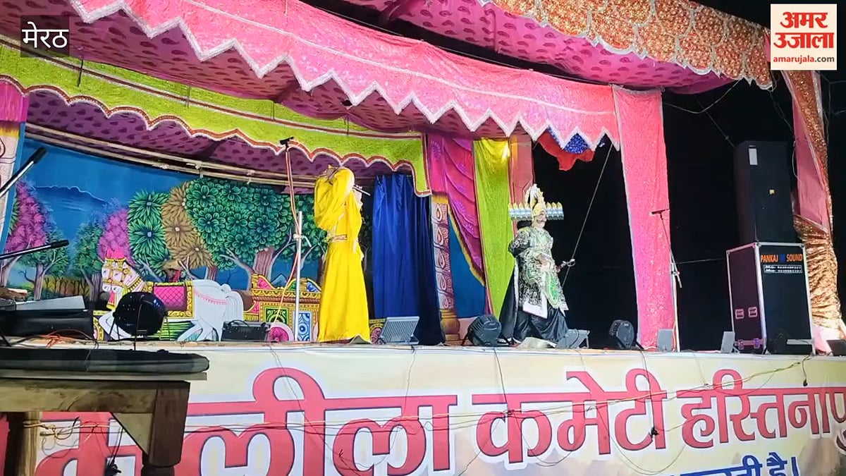 हस्तिनापुर में रामलीला के दौरान सीता हरण का मंचन, साधु वेश में पहुंचे रावण ने छल से किया हरण, श्रीराम-लक्ष्मण की व्याकुलता देख भावुक हुए श्रद्धालु