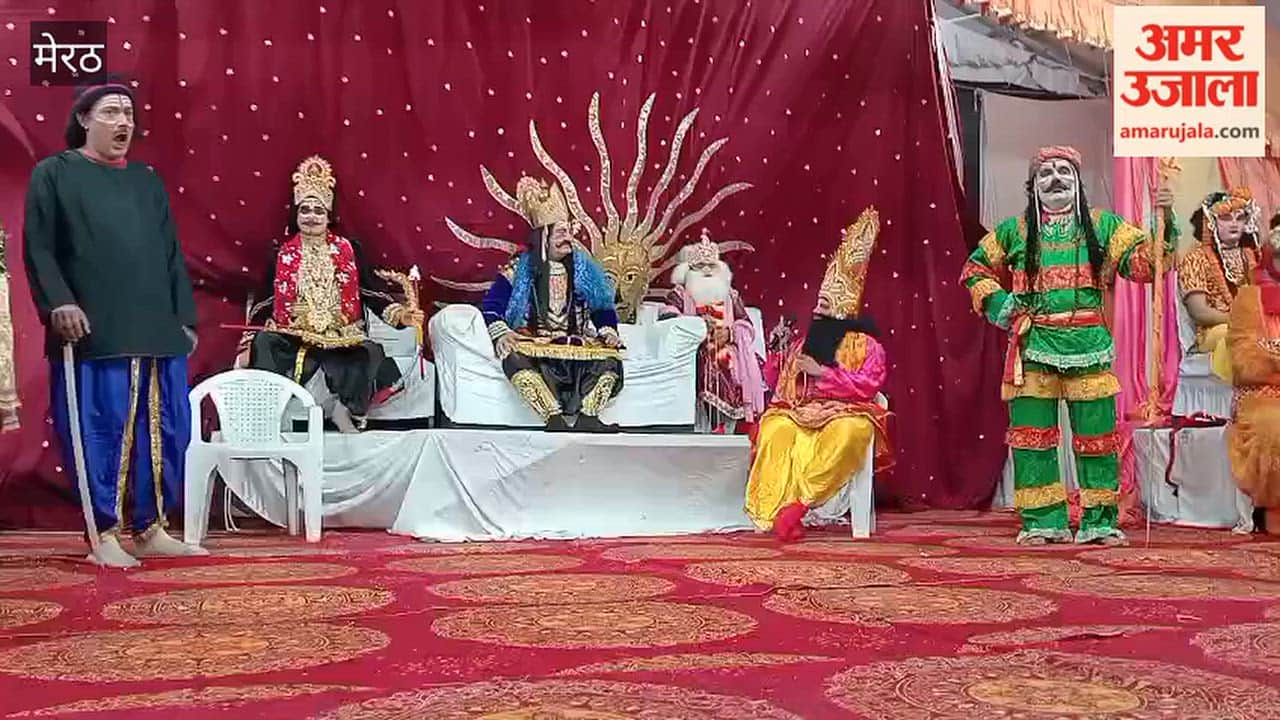 Meerut: Artists Perform Ramleela at Baba Manohar Nath Temple in Surajkund