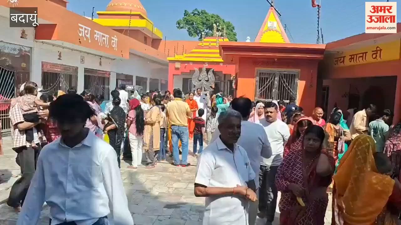 During Navratri devotees organized a kanya bhoj in Budaun