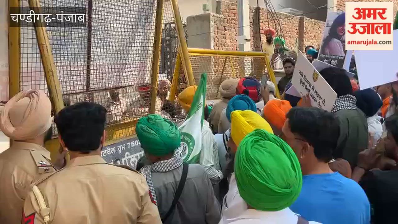 Protesters in Talwandi Sabo broke through barricades and moved forward; they pasted a 'letter of condemnation' outside the MLA's residence.