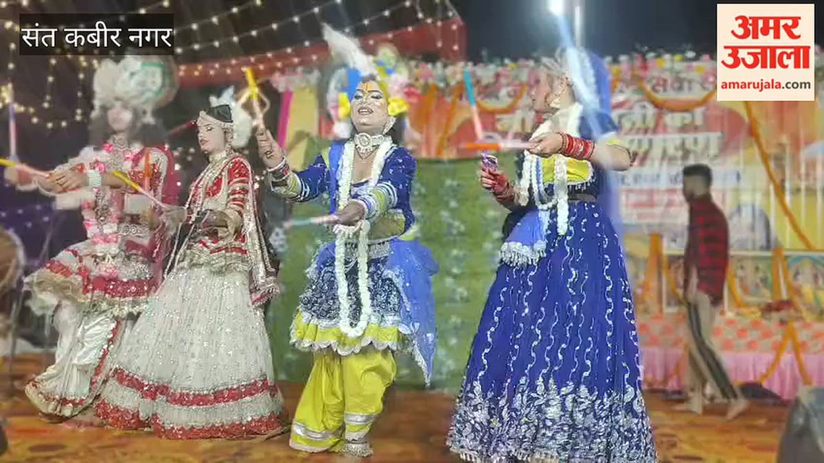 संतकबीरनगर: भगवती जागरण में गूंजे मैया के भजन