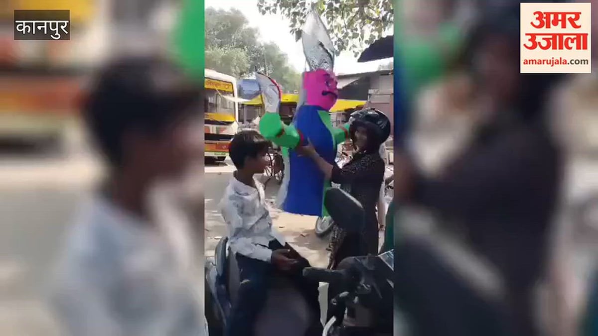 कानपुर: रावण के पुतलों की जबरदस्त मांग, पांच लाख से ज्यादा के बिके