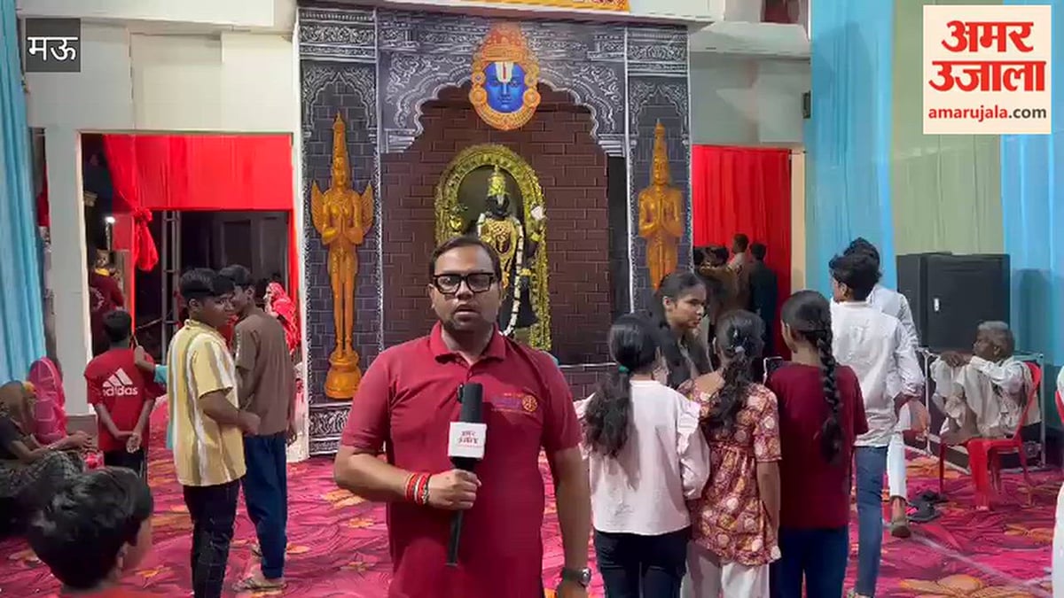 तिरुपति बालाजी मंदिर की तर्ज पर बना औरंगाबाद का दुर्गा पंडाल, VIDEO