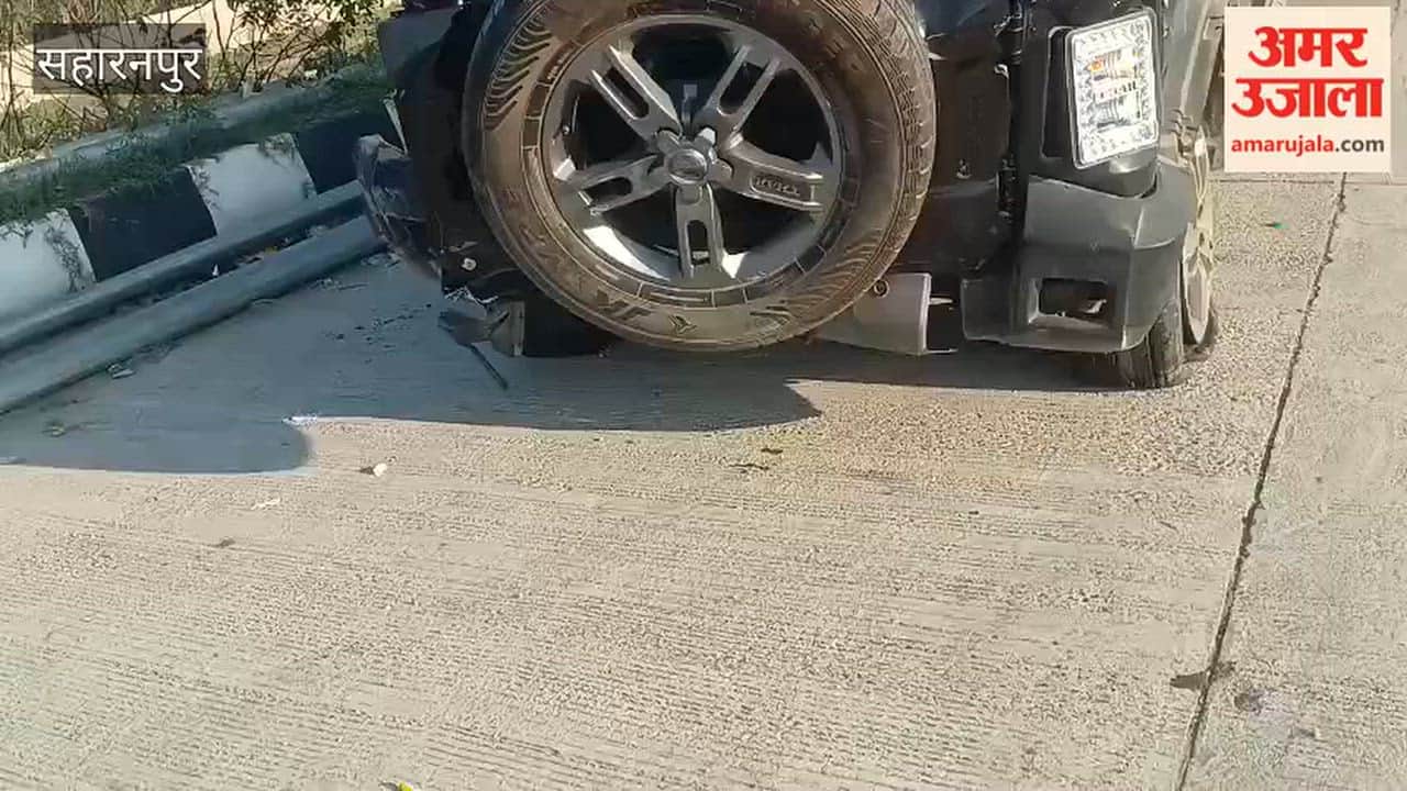 Saharanpur: Thar overturns after crashing through divider on Delhi-Dehradun Expressway; three friends killed