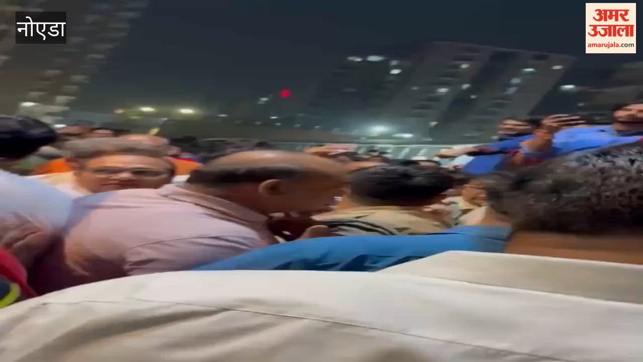 Commotion late at night at Amrapali Zodiac in Noida video goes viral