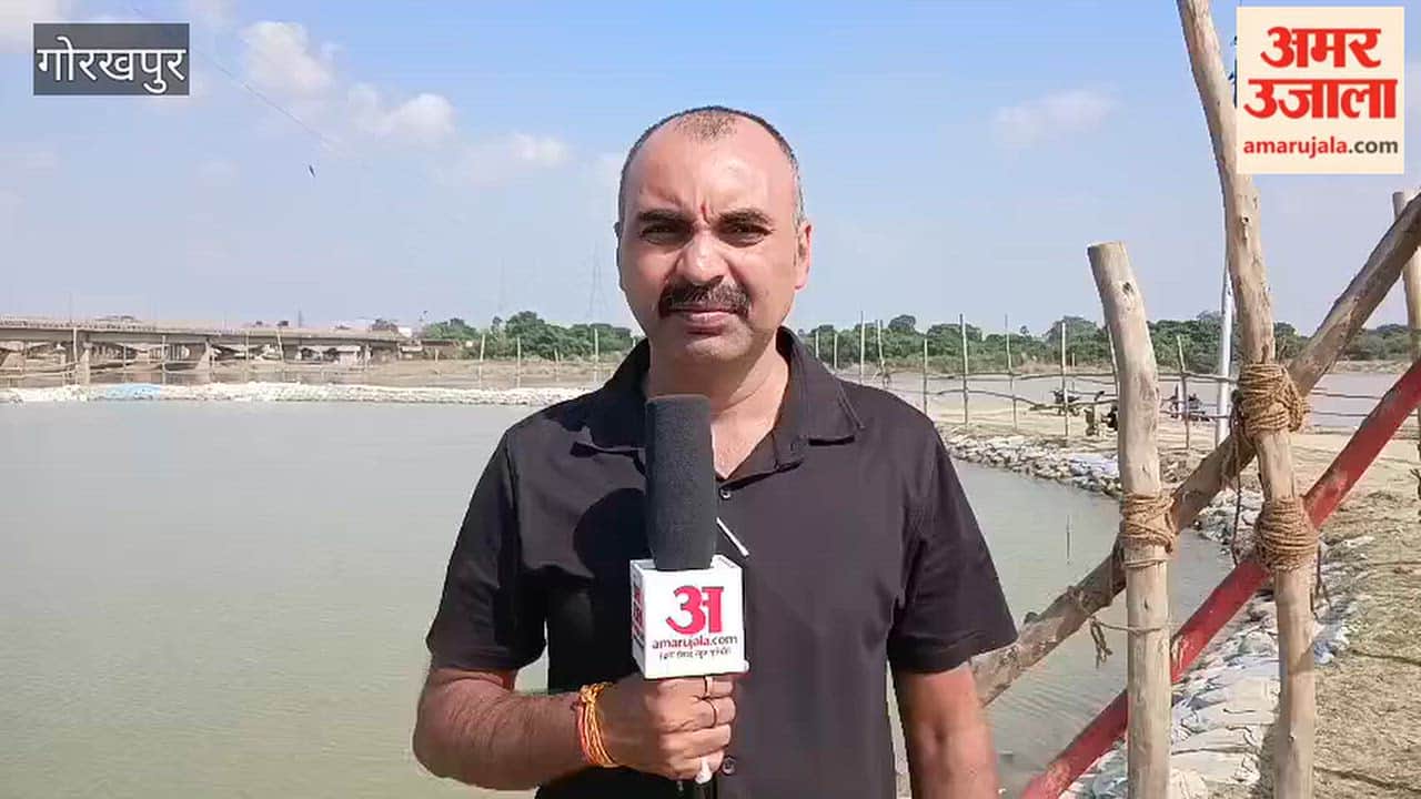 Three Artificial Ghats at Rajghat on Rapti River Ready with Lighting and Safety Arrangements