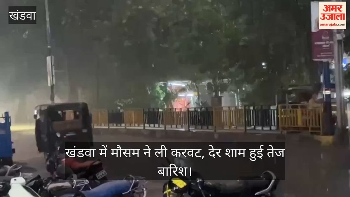 खंडवा में मौसम ने ली करवट: अचानक हुई तेज बारिश से बढ़ी ठंडक, किसानों की चिंता बरकरार