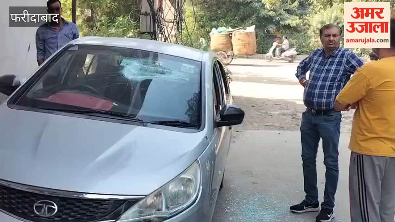 Faridabad Miscreants smashed car windows following threat