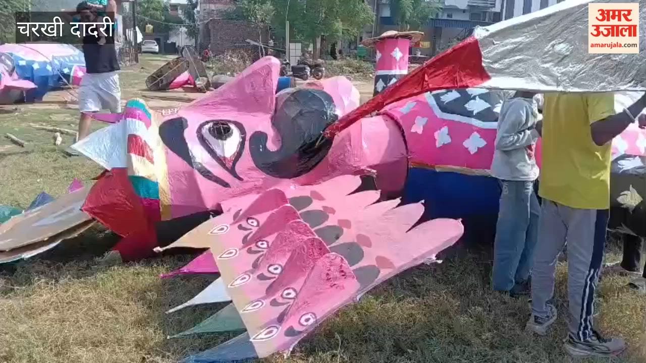 Grand preparations for the festival of Dussehra are complete in Charkhi Dadri; a 51-foot-tall effigy of Ravana will be set ablaze.