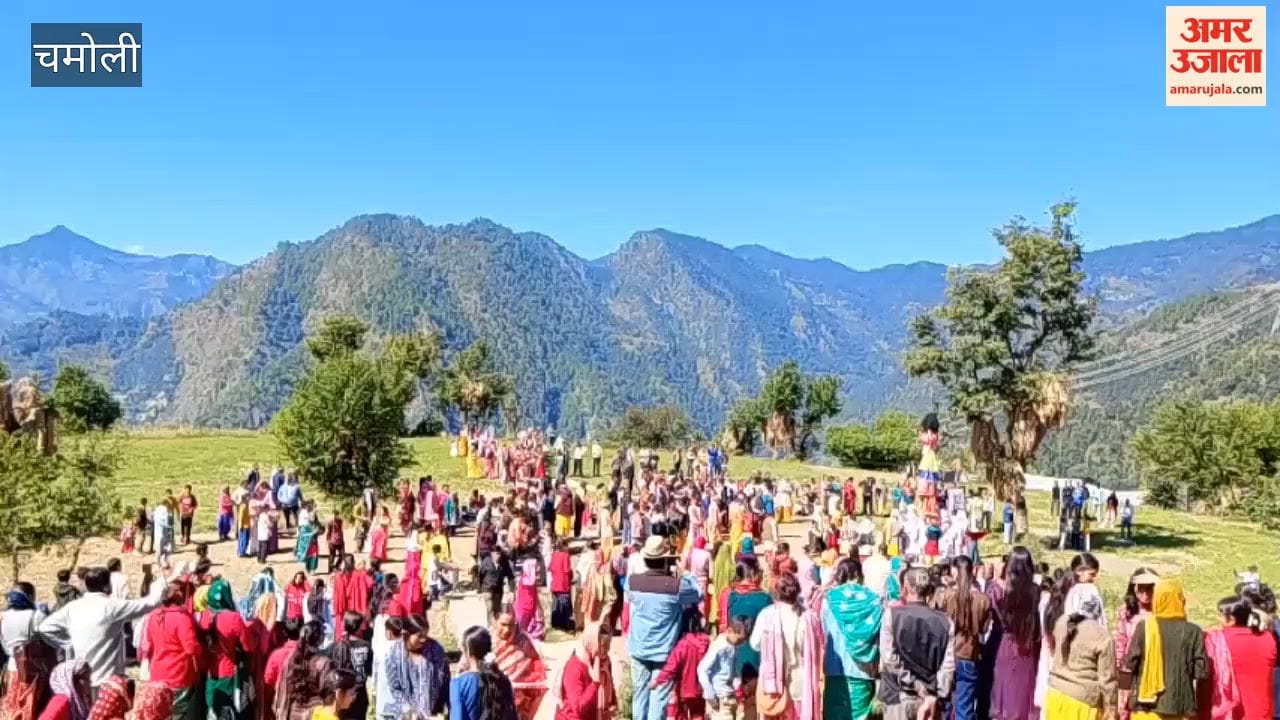 Goddess Chandika has emerged from the sanctum sanctorum and set out on a nine-month-long pilgrimage