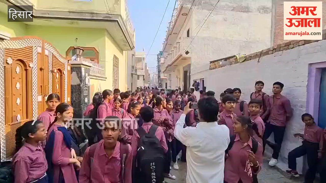 Students protest over teacher's transfer, lock the school