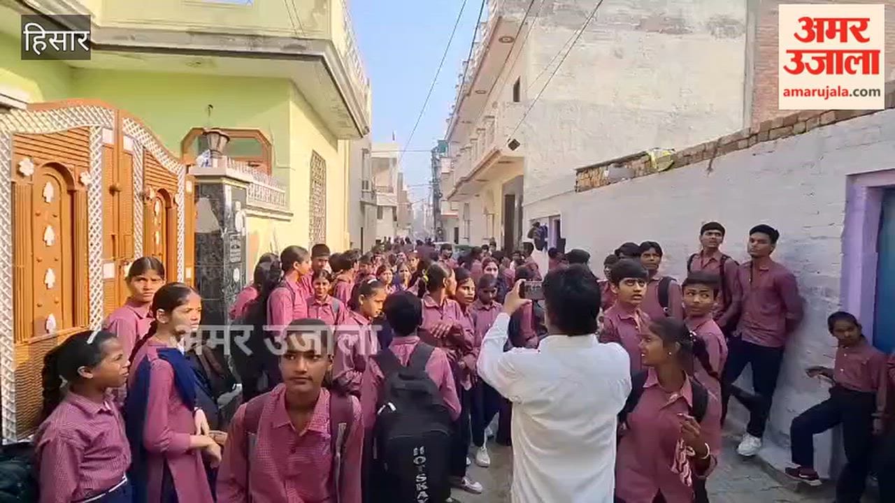 Students protest over teacher's transfer, lock the school