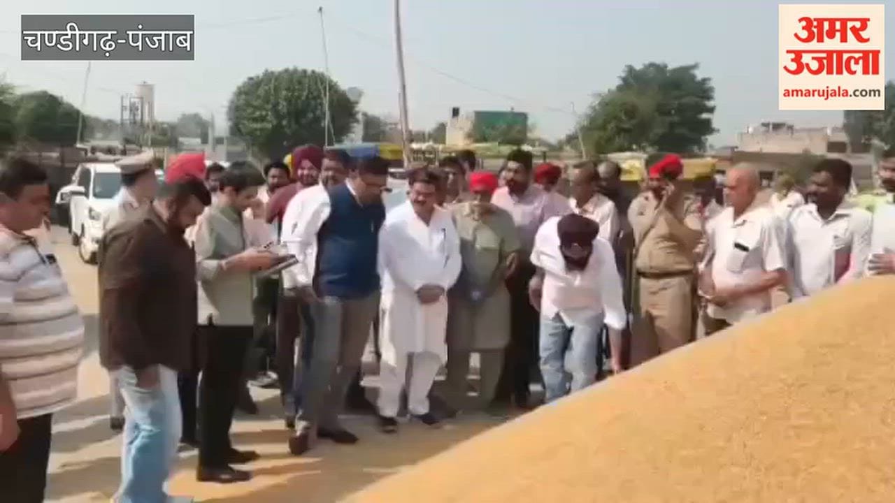 Additional Chief Secretary DK Tiwari took stock of paddy procurement in Moga district.